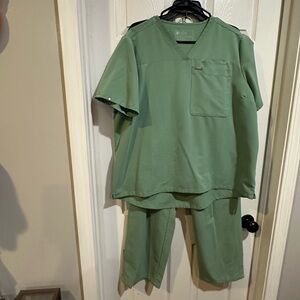 Figs Sage Green Scrub Ensemble